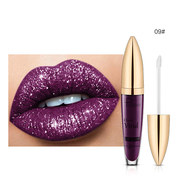 Pudaier Sip Glitter Flip Matte Shimmer Lip Gloss No Stain On Cup Diamond Lipstick Pudaier Sip Glitter Flip Matte Shimmer Lip Gloss No Stain On Cup Diamond Lipstick